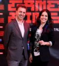 Mário Pereira, Administrador da Worten, e Roberta Medina, Vice-Presidente Executiva do Rock in Rio