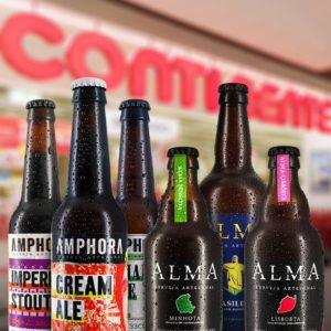 Cervejas ALMA e AMPHORA na rede Continente