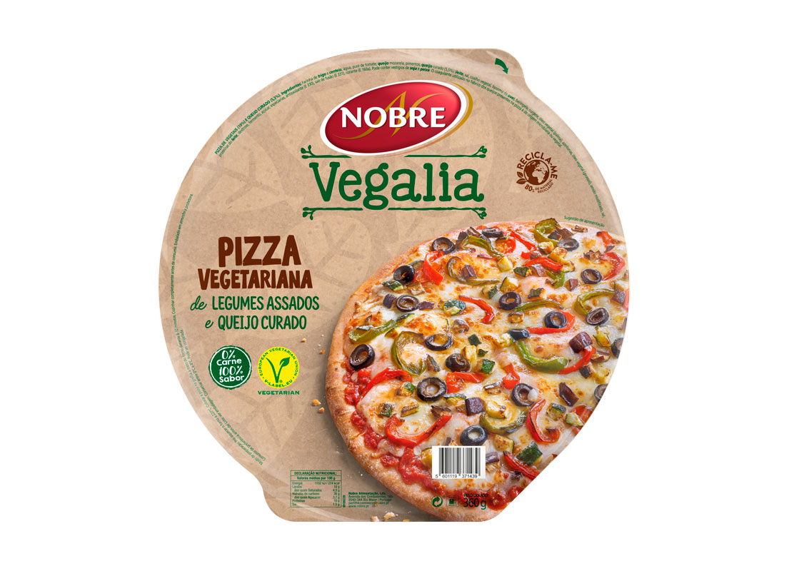 NOBRE LANÇA A SUA PRIMEIRA PIZZA E É VEGETARIANA