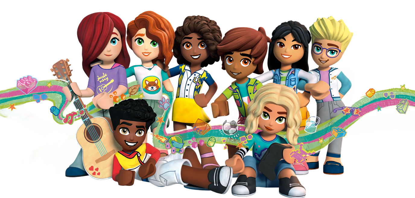 As 8 personagens principais da nova geração de LEGO® Friends