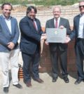 Da direita para a esquerda: Milton Rego (Lidl), António Costa e Silva (ministro da economia) e Ricardo Leão (presidente da câmara municipal de Loures)