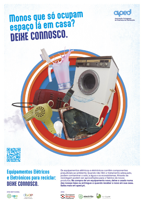 campanha de sensibilização para a recolha de resíduos elétricos e eletrónicos APED
